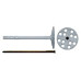 Expansion dowel for insulation with metal rod