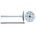 Expansion dowel for insulation with plastic rod