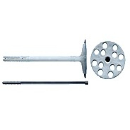 Expansion dowel for insulation with plastic rod