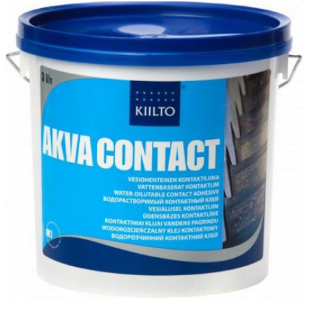 Клей Kiilto Akva contact 3кг контактний водорозчинний