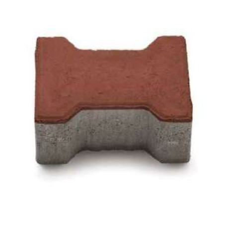 Тротуарна плитка Подвійне Т (Котушка) Благобуд, колір червоний