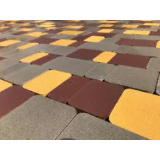 Тротуарна плитка Модерн Благобуд комплект із 5-ти каменів, колір жовтий
